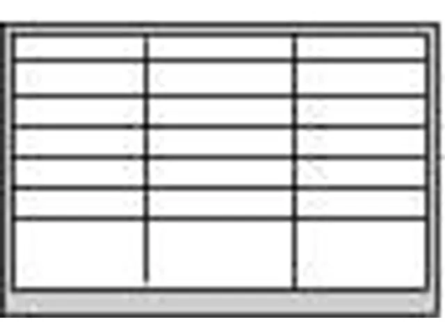 ladekast HxBxD 900x1500x500mm 21laden RAL7035 front RAL7016