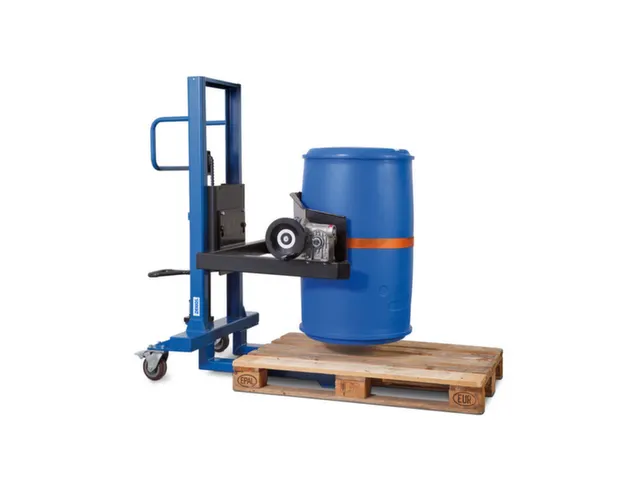 Verrijdbare Vatenheffer,Draagverm. 300Kg,Grijpsysteem M. Prismabekken