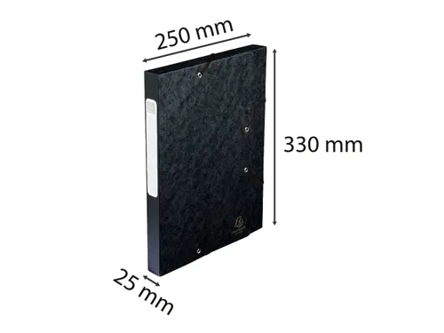 CARTOBOX glanskarton rug 25mm zwart