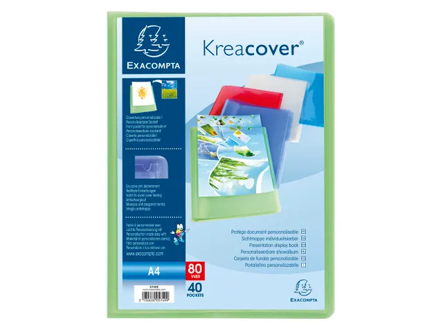 Protège-documents en polypropylène semi rigide Kreacover Chromaline