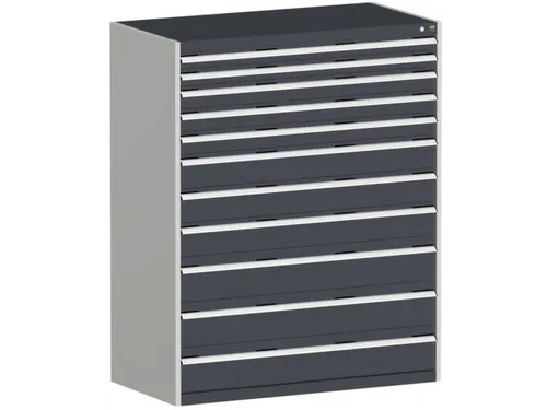 ladekast HxBxD 1600x1300x750mm 11laden zware lasten RAL7035 RAL7016