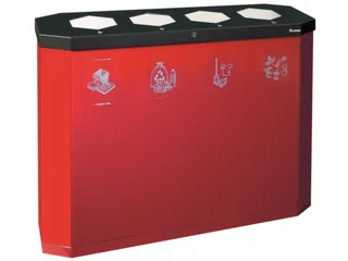 afvalverzamelstation,4x45l,HxBxD 830x1200x355mm,4opening(en) - 1