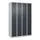 Z-garderobekast,HxBxD 1850x1200x500mm,vak B 150/300mm,cil.-slot