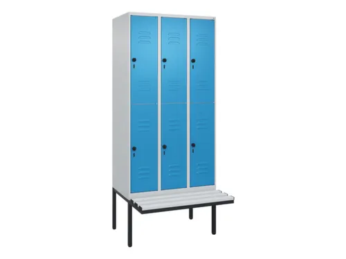 Dubbeldekse dekenkist,HxBxD 2120x900x815mm,3x2vak.,vak B 300mm