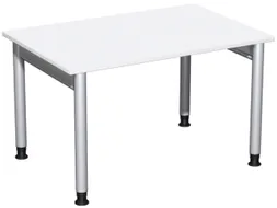 In hoogte verstelbaar bureau,HxBxD 680-820x1200x800mm,blad wit