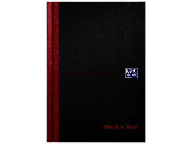 Carnet de notes Oxford Black n'Red A5 96 feuilles uni