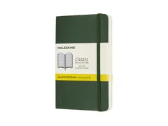 Notitieboek Moleskine pocket 90x140mm ruit 5x5mm soft cover zwart