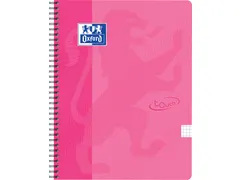 School Touch spiraalblok A4 geruit 5 mm roze