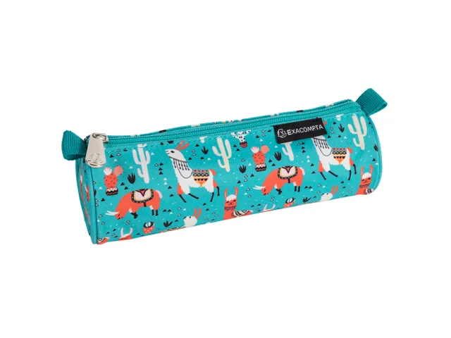 Trousse ronde Polyester imprimé Dream - 22,5x7,5cm - Visuels assortis