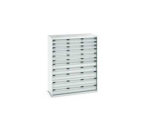 ladekast HxBxD 1600x1300x650mm 11laden RAL7035 front RAL7035