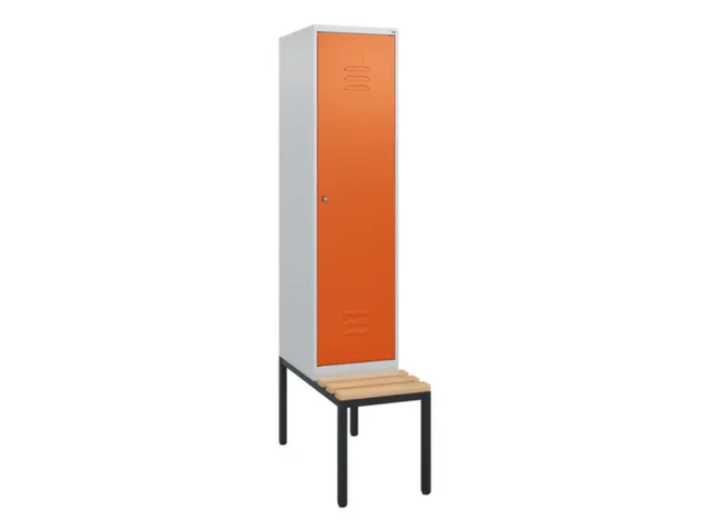 locker met bank,HxBxD 1950x400x815mm,1vak,vak B 400mm,cil.-slot