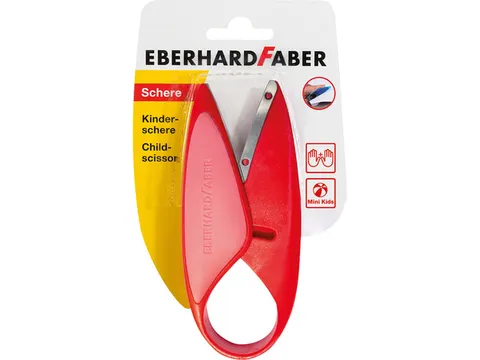 Schaar Eberhard Faber kids rood voor links- en rechtshandigen