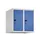 opzetkast,v. locker,2vak.,vak B 250mm,HxBxD 500x500x500mm,vleugeldeur