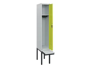 locker met bank,HxBxD 1950x300x815mm,1vak,vak B 300mm,cil.-slot - 2