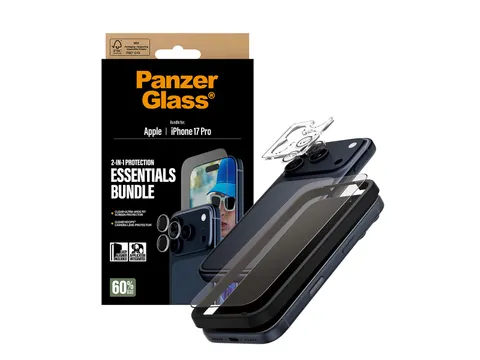 PanzerGlass 2-in-1 Essentials Bundle iPhone 17 Pro, Apple, Apple -