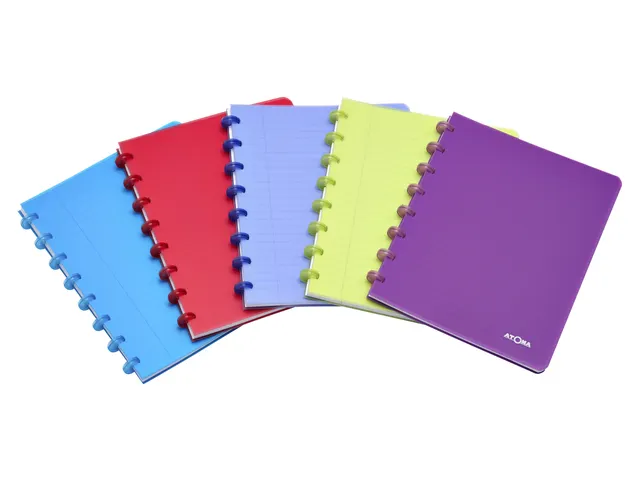 Cahier Atoma A5 carreau 5mm 144 pages 90g PP transparent assorti