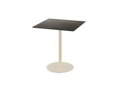 bistrotafel,HxBxD 730x700x700mm,rechthoekig,schotelvoet zandkleuren