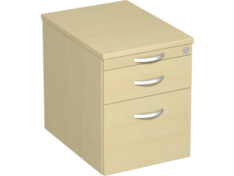 Ladenblok 570x430x600mm 1pennenlade 1lade 1hangmappenframe Esdoorn