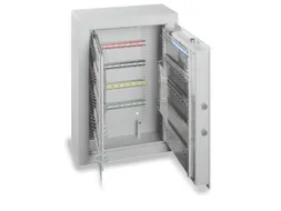 Sleutelkluis klasse A HxBxD 636x460x206mm 200haakjes 44kg Ral7035