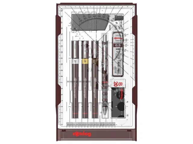 Rotring Isograph Technical Pen College 0,25-0,35-0,5mm set de 3 pièce