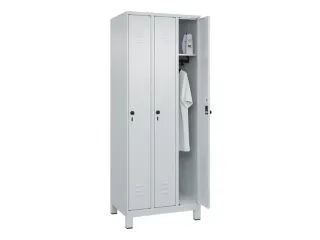 locker,HxBxD 1950x750x500mm,3vak,vak B 250mm,draaigrendel,voeten - 3