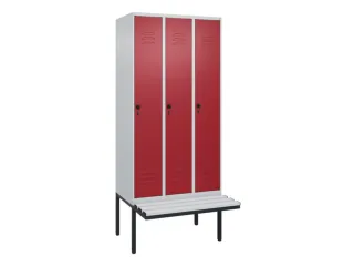 locker voor scheiding van kleding,HxBxD 2120x900x815mm,3vak - 1