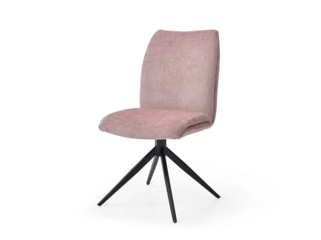 Bezoekersstoel,Stervoetonderstel Ronde Buis Zwart