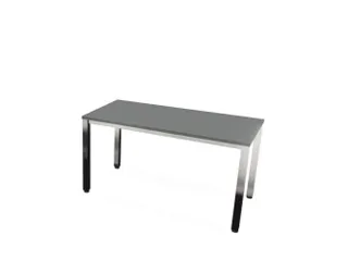 vergadertafel,HxBxD 740x1400x700mm,rechthoekig,MS-donkergrijs - 1