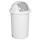 Afvalverzamelaar Kunststof 50 Liter 760 x 410 mm Inworpklep Wit