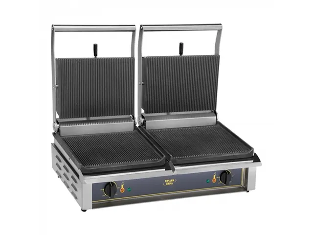 Roller Grill Contactgrill Geribbeld Dubbel