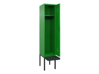 locker met bank,HxBxD 2120x400x815mm,1vak,vak B 400mm,cilinderslot - 1