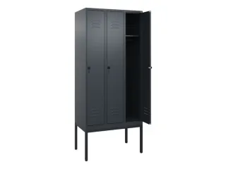 locker,HxBxD 2120x900x500mm,3vak,vak B 300mm,draaigrendel - 2