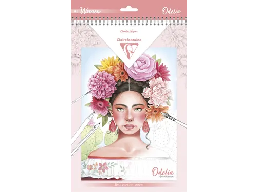 Kleurboek Clairefontaine Odelia A4 Vrouwen