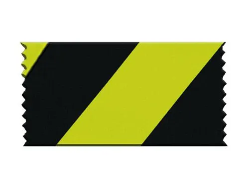 Afzetsysteem Zwart 3.7m 1000x83mm Bandkleur Geel/Zwart Dwars