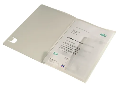 Offertemap Oxford A4 met insteektas 2 kleppen 0,5mm PP transparant