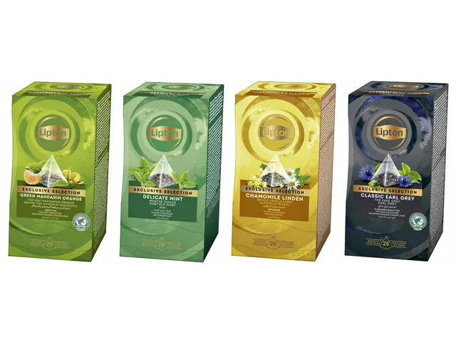 Thee Lipton Exclusive groene thee mandarijn sinaasappel 25 pramidezakj