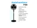 Statiefventilator zwart diameter 40cm incl. afstandsbediening