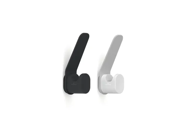Kapstokhaken DURASTORE aluminium zwart set van 4