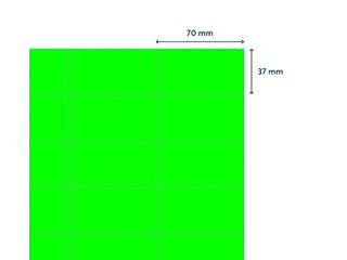 Etiket 70x37mm Fluor Groen 100 Vel - 3