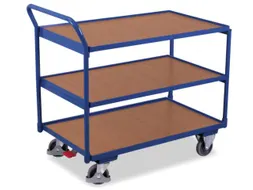 Tafelwagen 250kg 1000x600mm 3 Etages Staande Beugel Houten Plaat