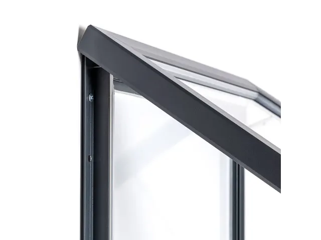 Vitrine d'affichage extérieure verrouillable Slim 6xA4 anthracite