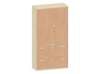Kantoorkast 1920x1000x430mm Decor Romp Esdoorn Decor Front Beuken - 1