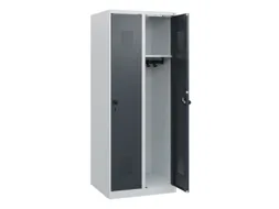 schoollocker,HxBxD 1530x600x500mm,2vak,vak B 300mm,draaigrendel