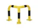 Hoekbeschermbeugels Staalbuis 350x600mm Ø76mm Binnenshuis Geel/Zwart