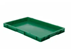 Euronorm-stapelbak 9.5l 50x600x400mm Wanden/bodem Gesloten Groen