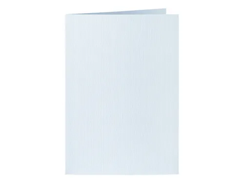 Correspondentiekaart Papicolor dubbel 105x148mm babyblauw pak à 6 st