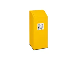 Afvalverzamelaar 45 liter 790x320x320mm recyclebaar materiaal geel