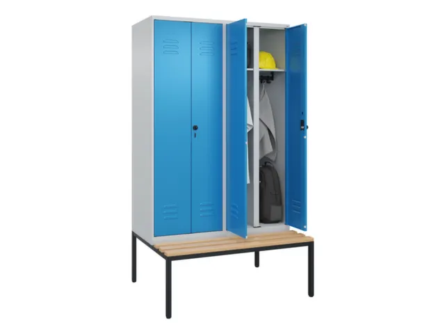 locker voor scheiding van kleding,HxBxD 2120x1200x815mm,4vak