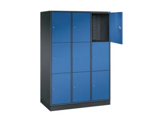 grootvolume-lockersysteem,HxBxD 1950x1220x600mm,3x3vakken,cil.-slot - 1