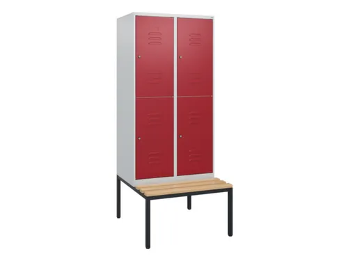 Dubbeldekse dekenkist,HxBxD 1950x800x815mm,2x2vak.,vak B 400mm